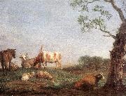 POTTER, Paulus Resting Herd a oil